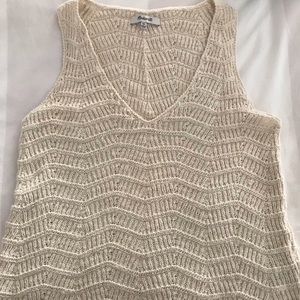 Madewell knit sleeveless sweater top